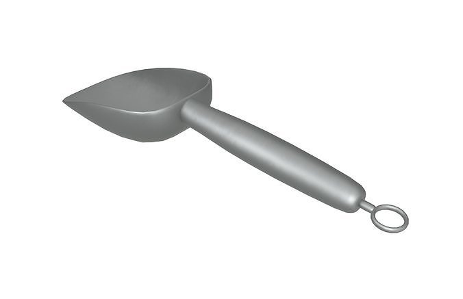 Ice Scoop v1 001 Low-poly 3D model 3