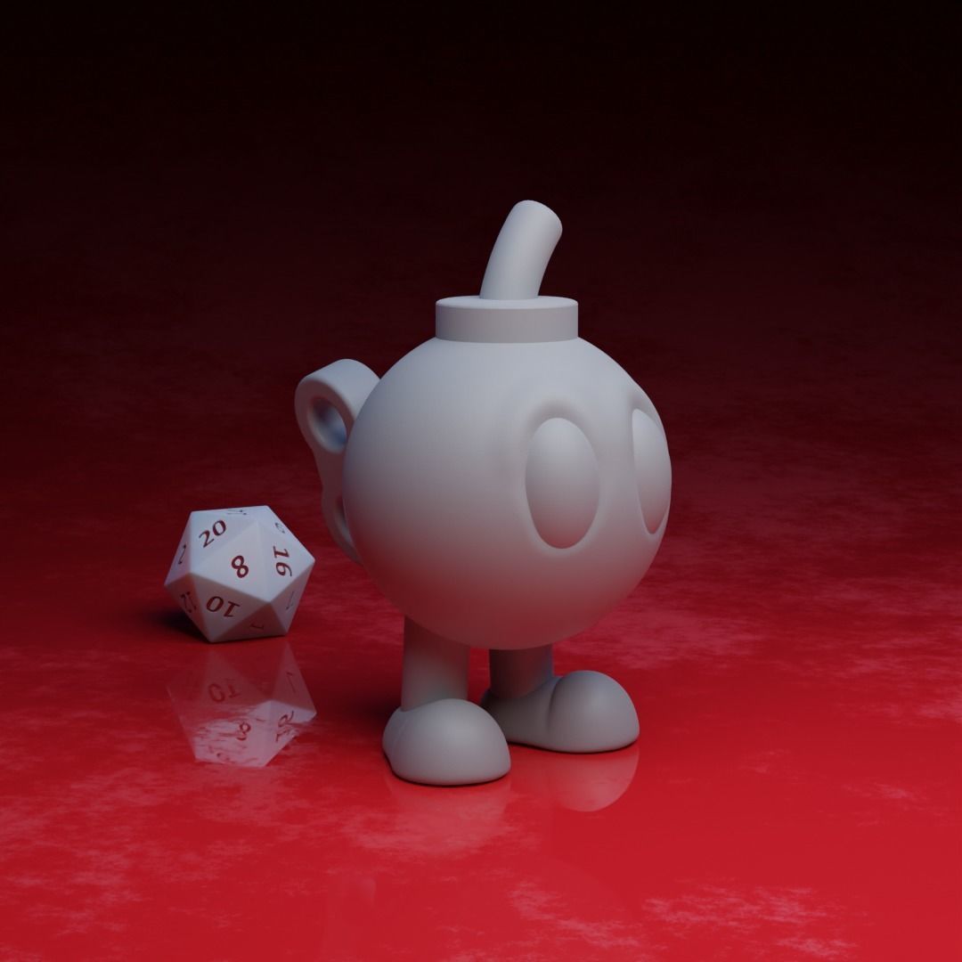 Bob-Omb - Super Mario 3D print model_1