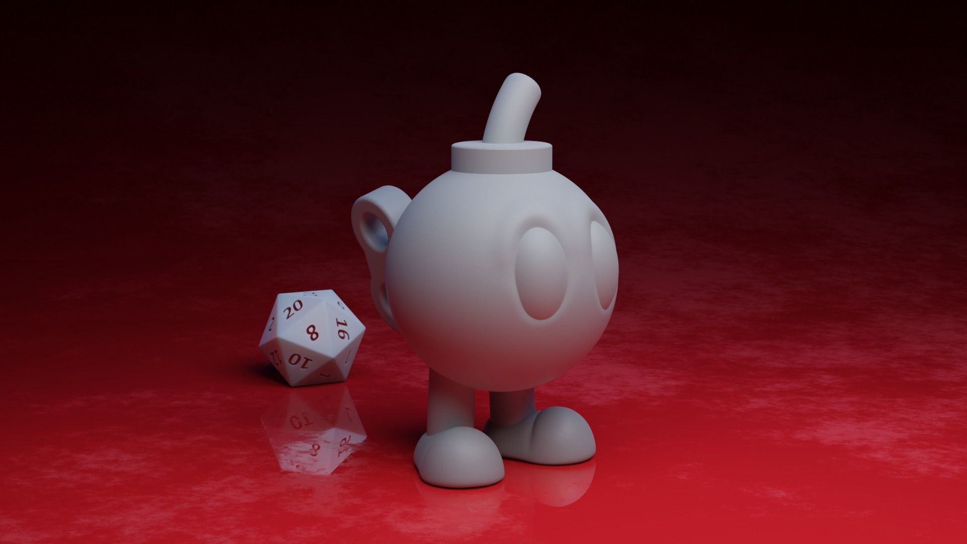 Bob-Omb - Super Mario 3D print model_2