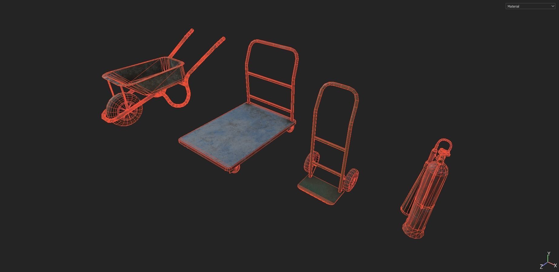 Industrial Props Pack 1 Low-poly 3D model_12