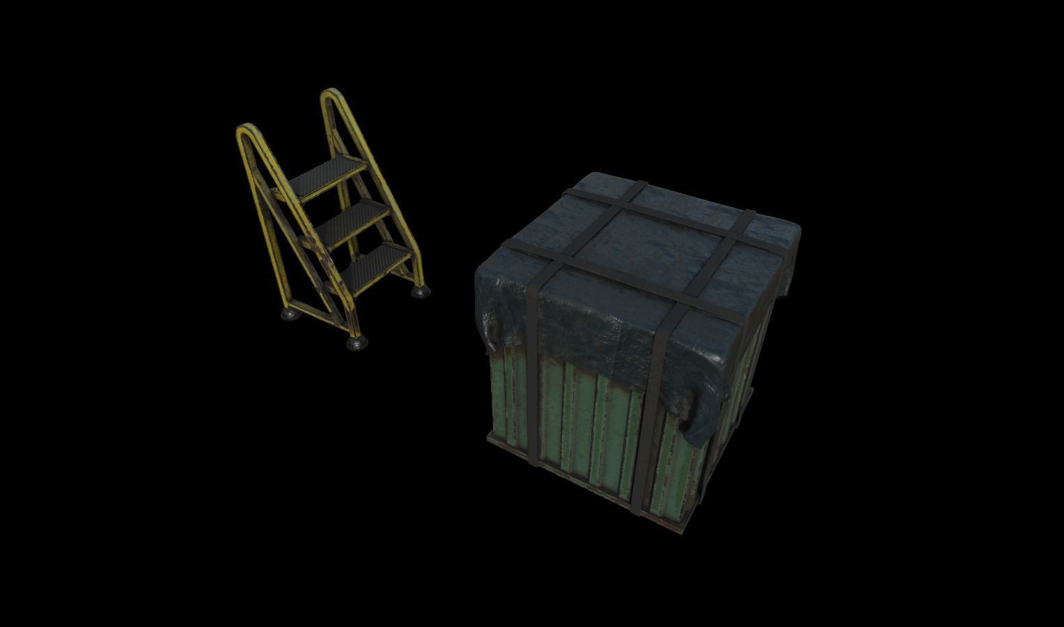 Industrial Props Pack 1 Low-poly 3D model_3