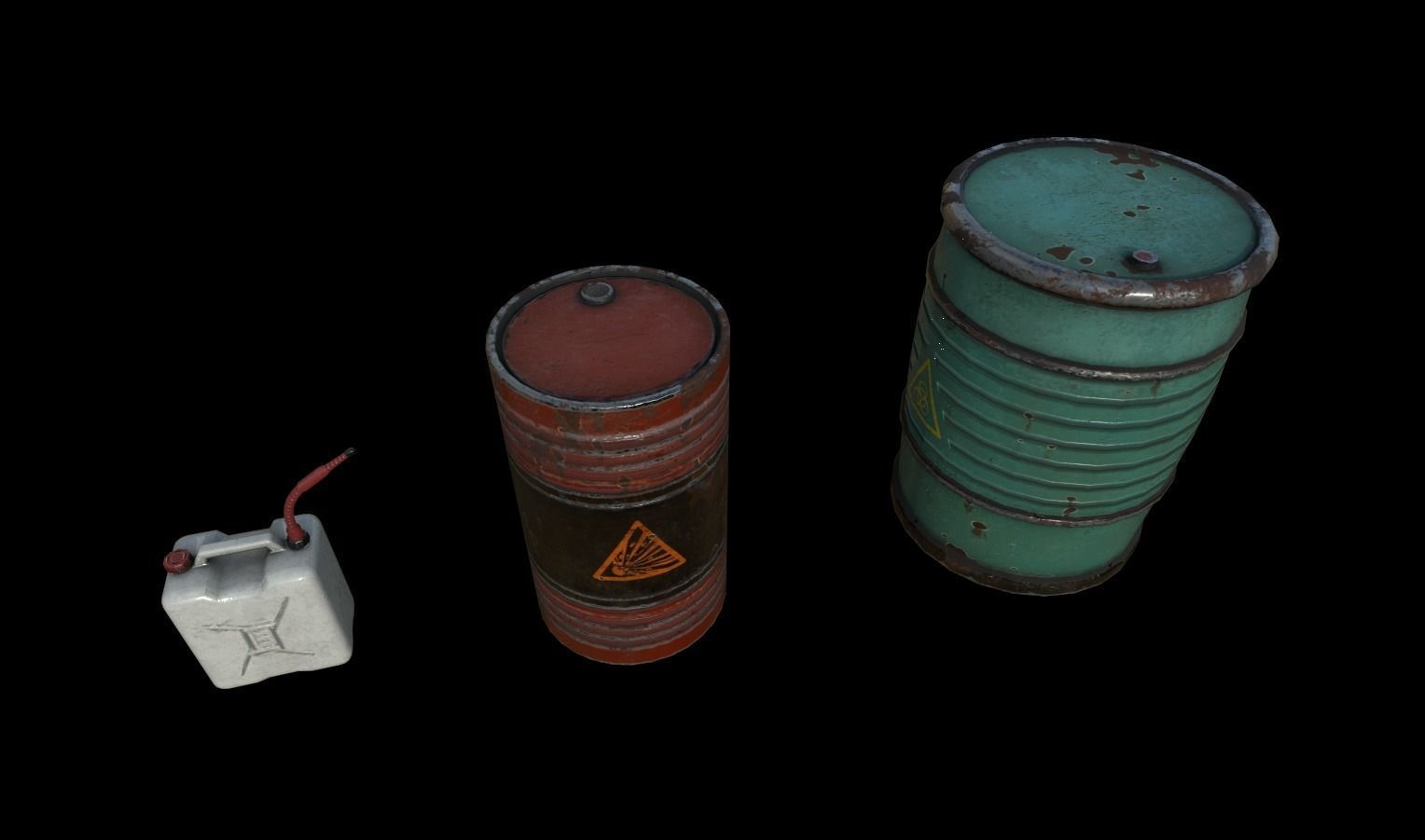 Industrial Props Pack 1 Low-poly 3D model_1
