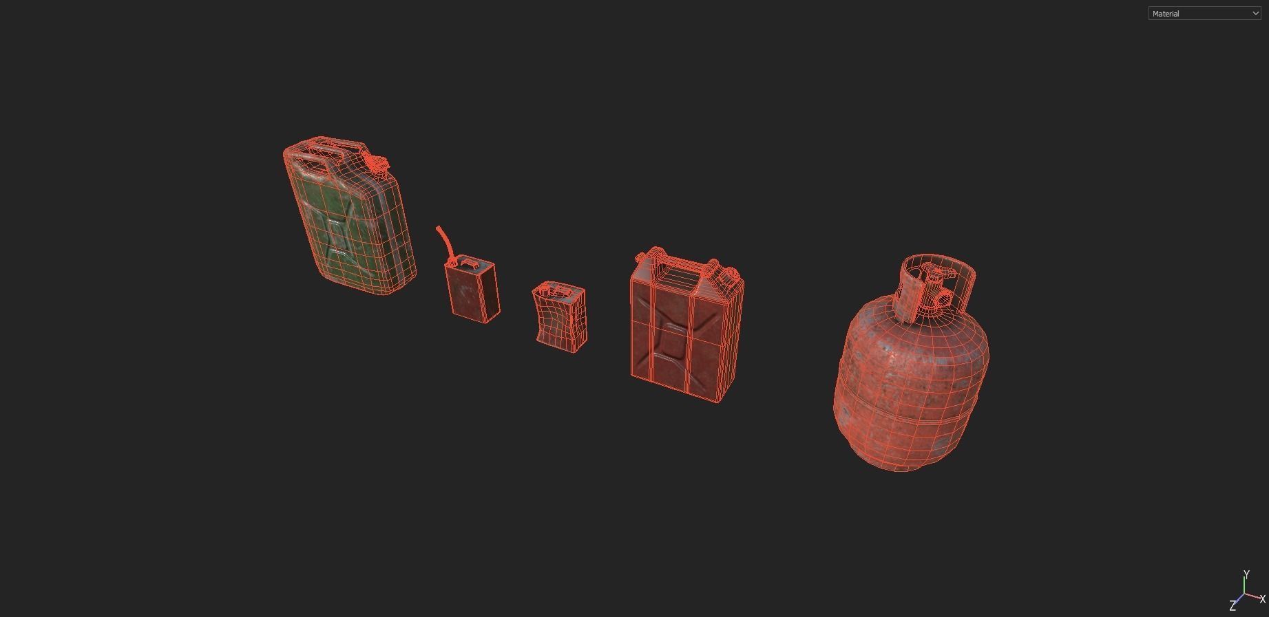 Industrial Props Pack 1 Low-poly 3D model_16