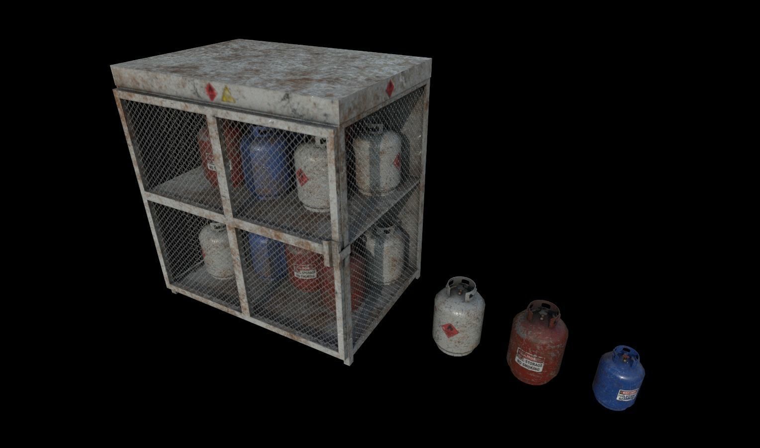 Industrial Props Pack 1 Low-poly 3D model_19