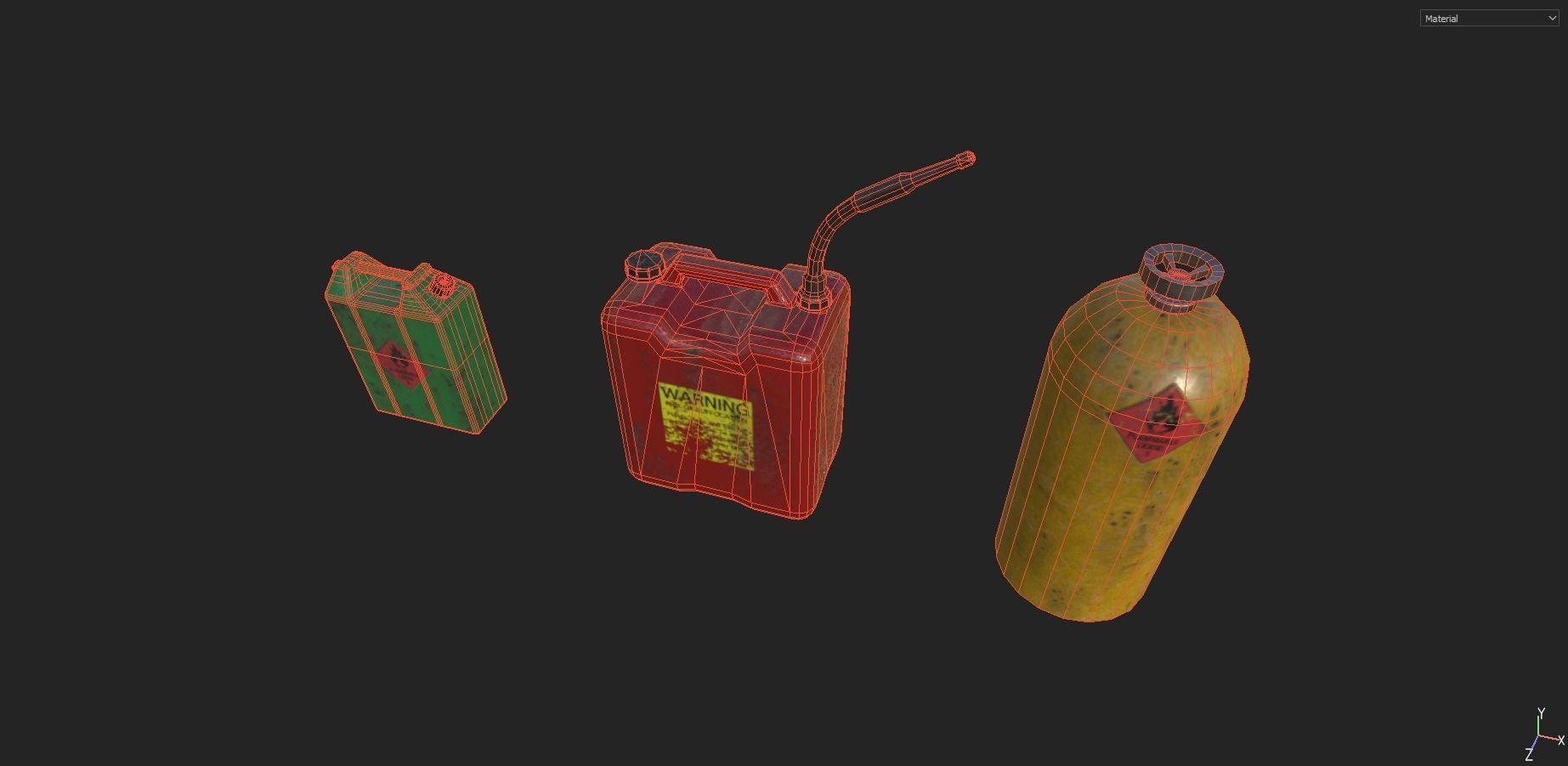 Industrial Props Pack 1 Low-poly 3D model_10