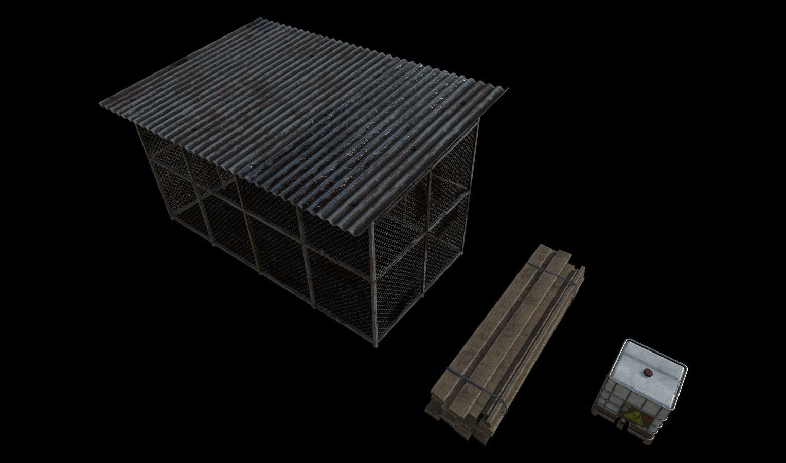 Industrial Props Pack 1 Low-poly 3D model_13