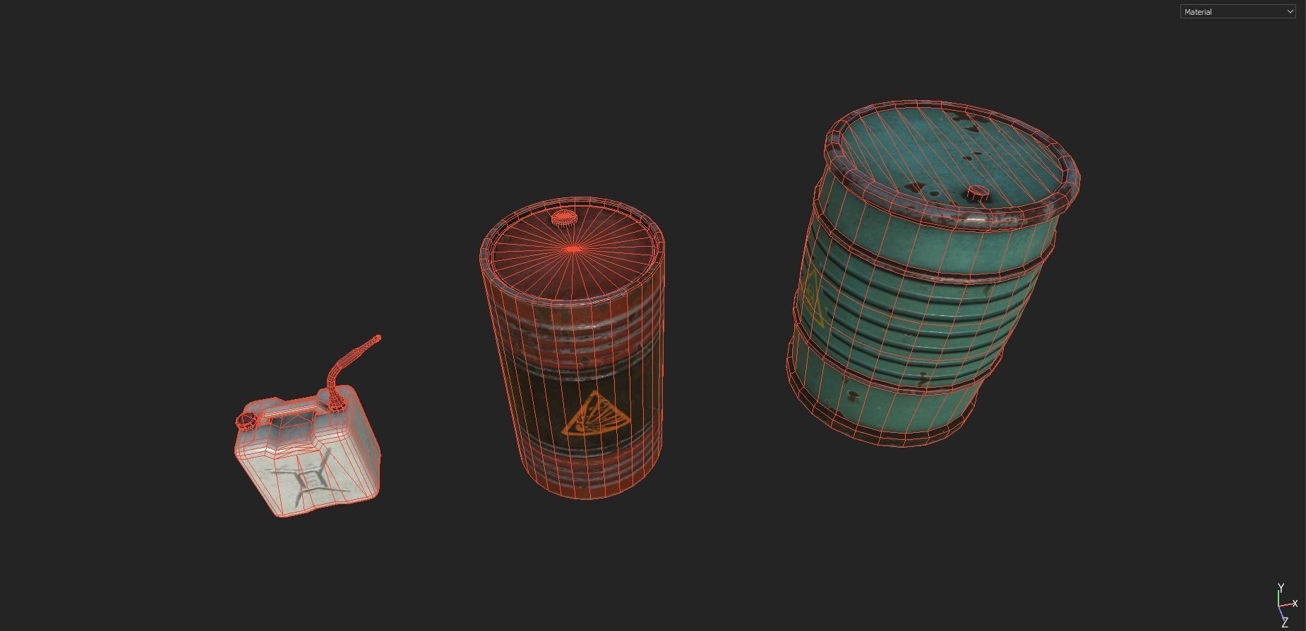 Industrial Props Pack 1 Low-poly 3D model_2