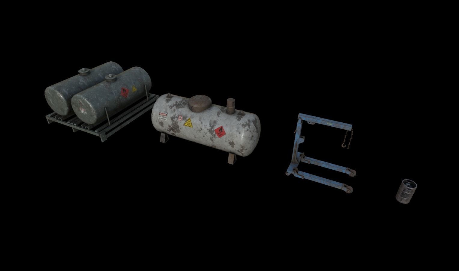 Industrial Props Pack 1 Low-poly 3D model_21