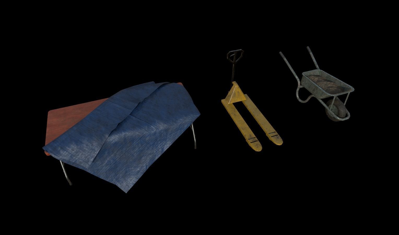 Industrial Props Pack 1 Low-poly 3D model_7
