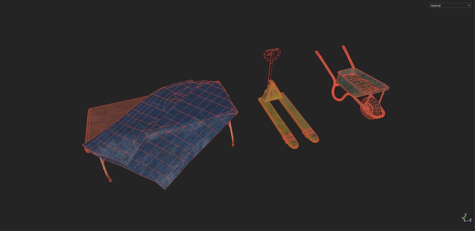 Industrial Props Pack 1 Low-poly 3D model_8