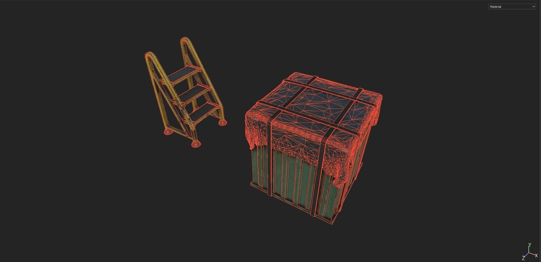 Industrial Props Pack 1 Low-poly 3D model_4
