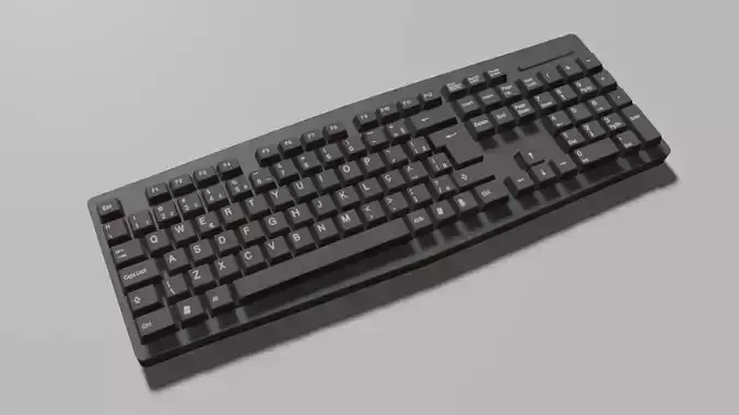 Keyboard Low Poly