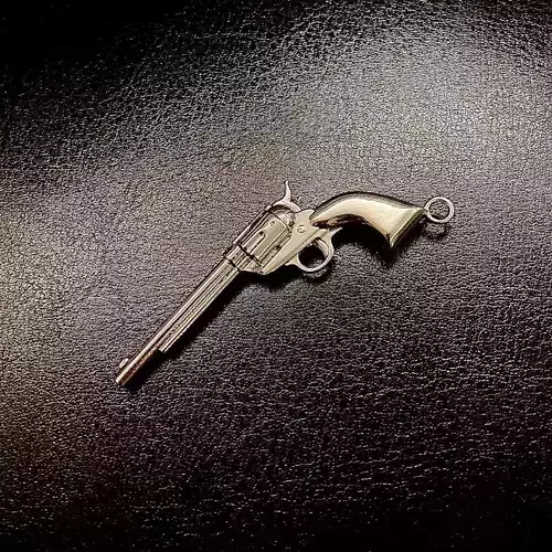50mm Vintage Gun pandent