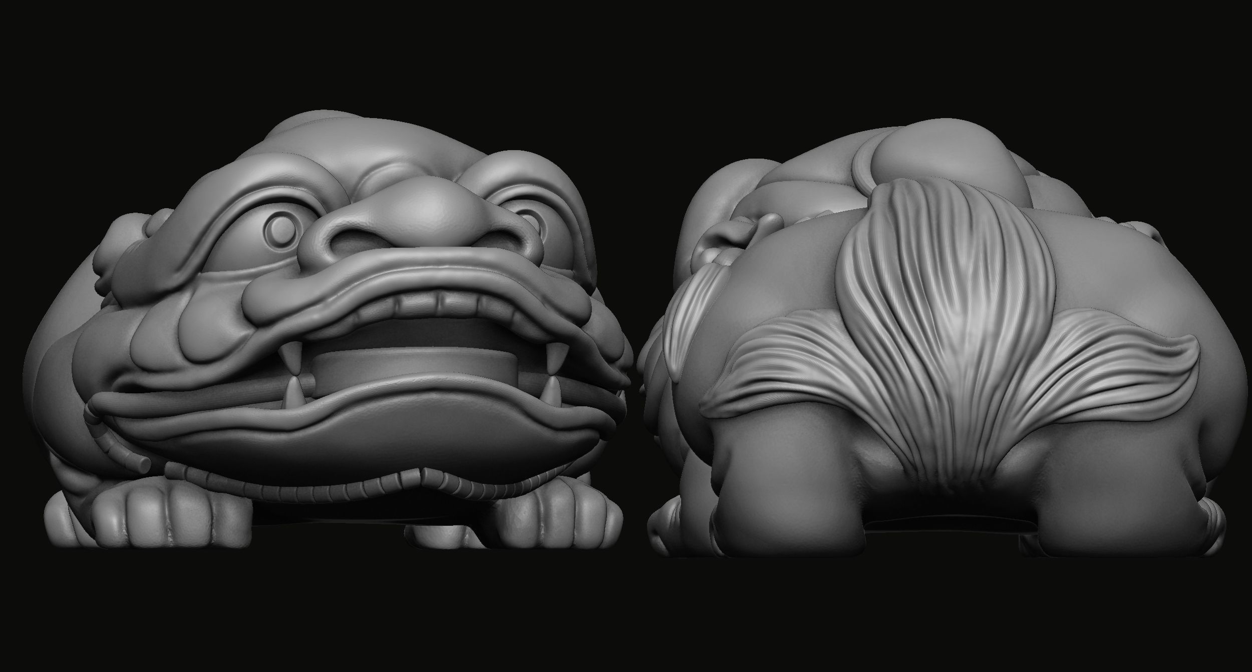 Pixiu Pendant 3D print model_6