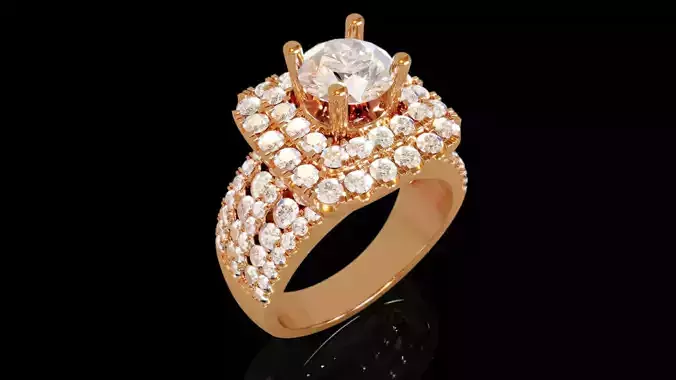 Halo Engagement Ring