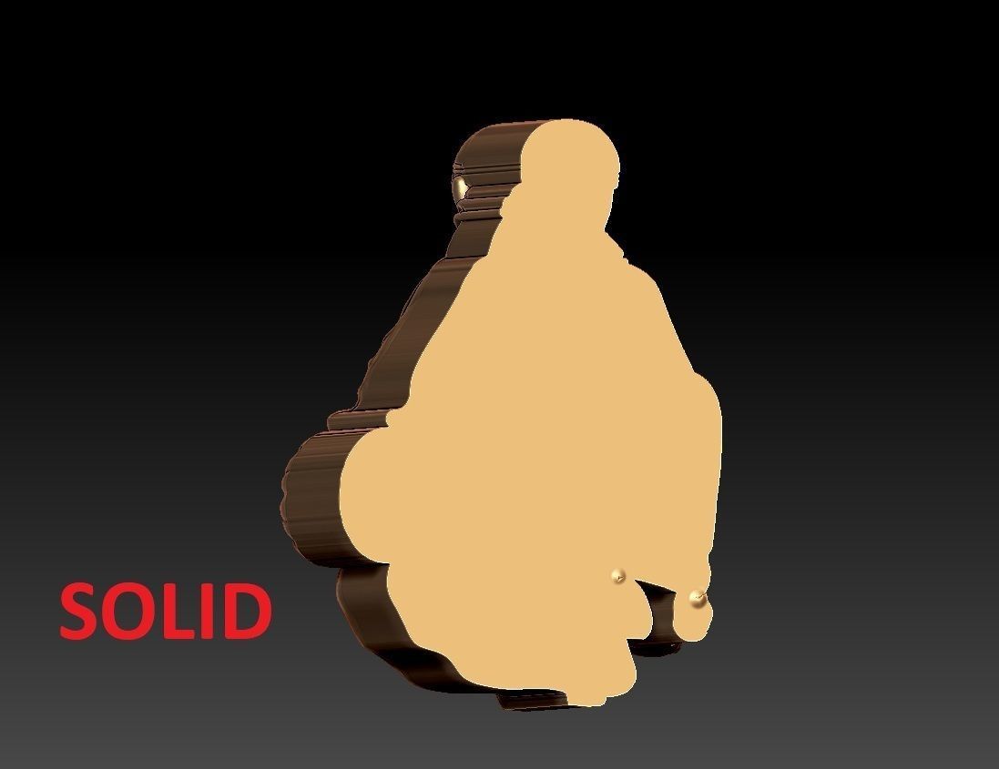 SAIBABA PENDENT 3D print model_8