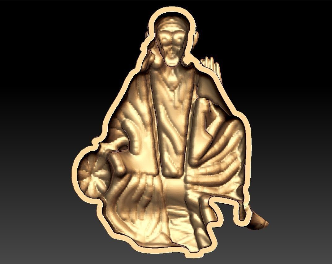 SAIBABA PENDENT 3D print model_4