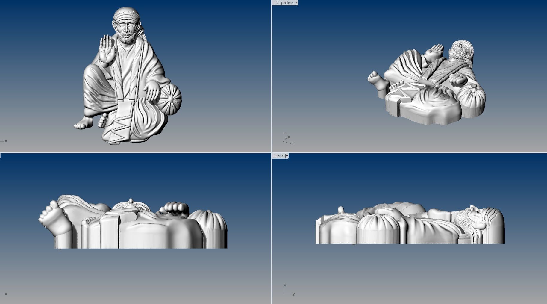 SAIBABA PENDENT 3D print model_2