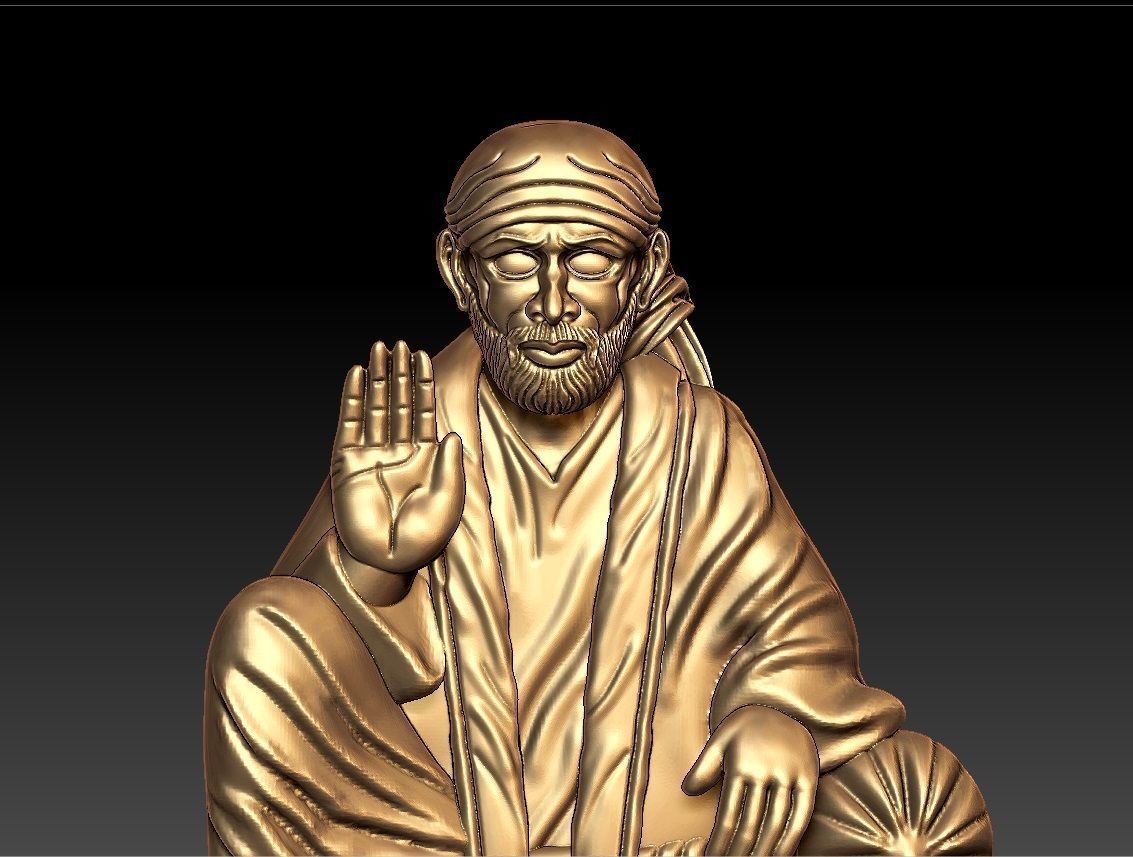 SAIBABA PENDENT 3D print model_7