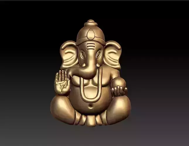VALAMBURI VINAYAGAR PENDENT 3D print model