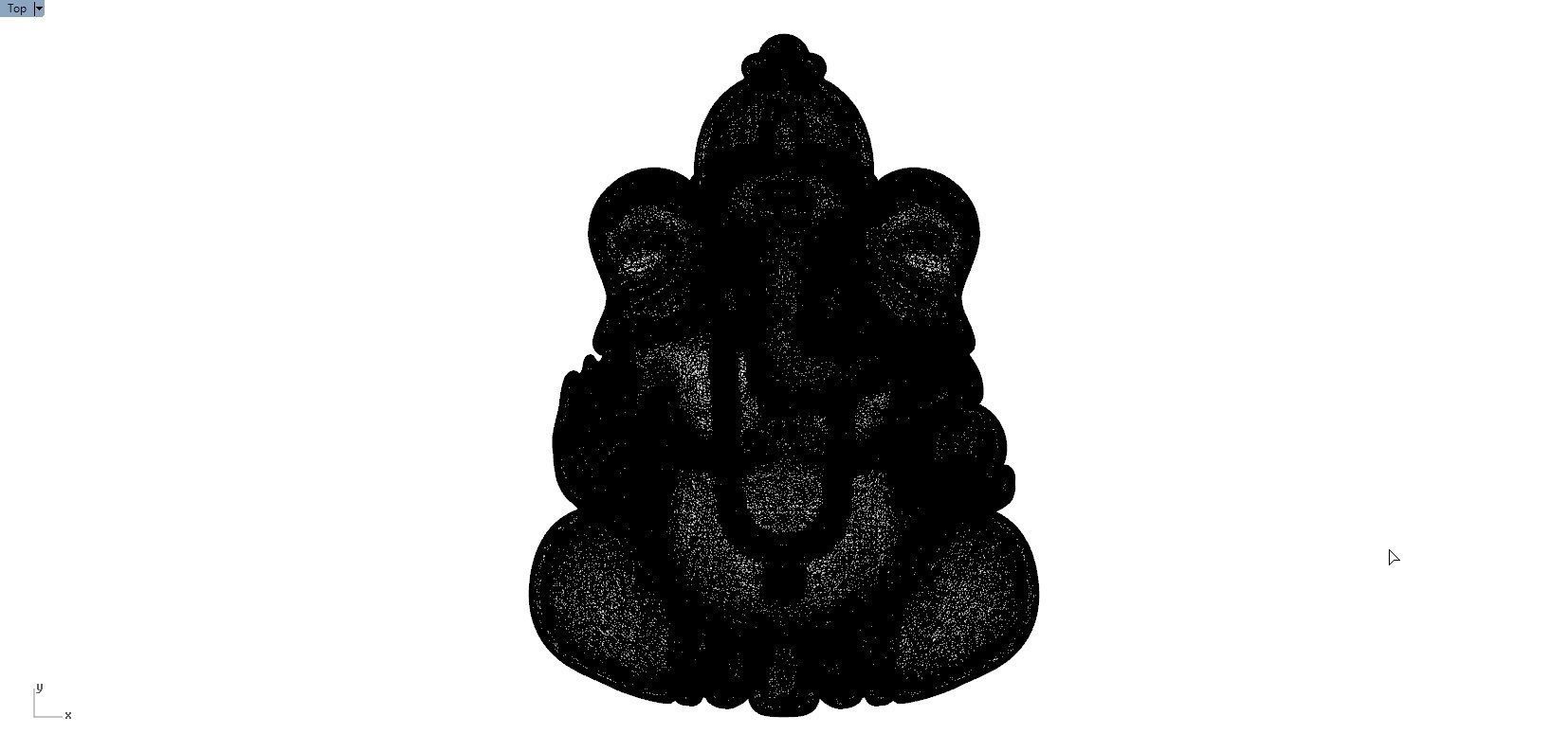 VALAMBURI VINAYAGAR PENDENT 3D print model_7