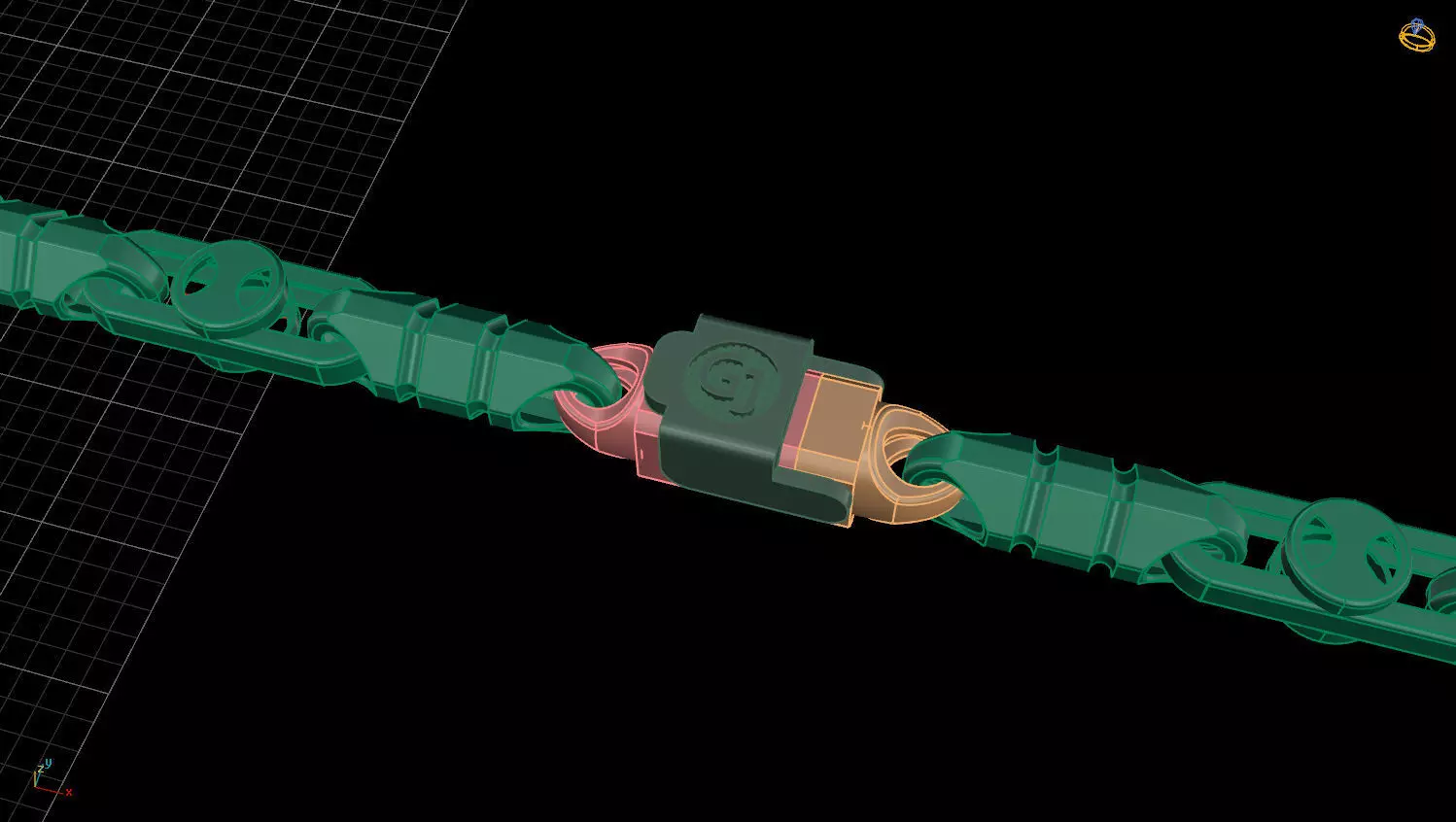 NECKLACE gold jewelry 3D print model