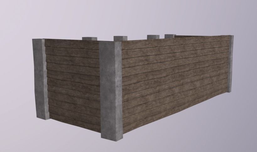 ClosedStand Low-poly 3D model_4