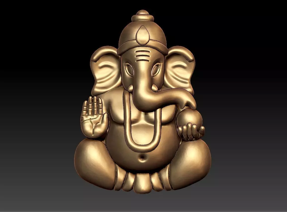 VINAYAGAR PENDENT 3D print model_0