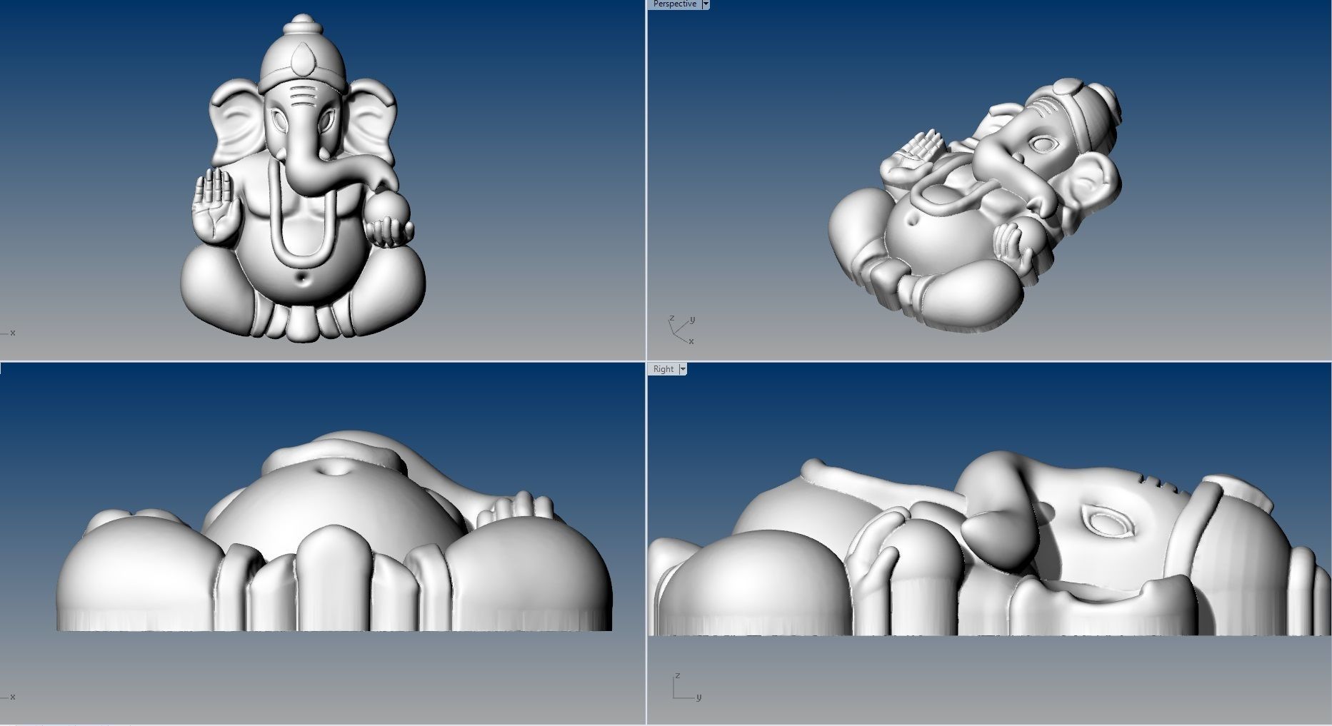 VINAYAGAR PENDENT 3D print model_9