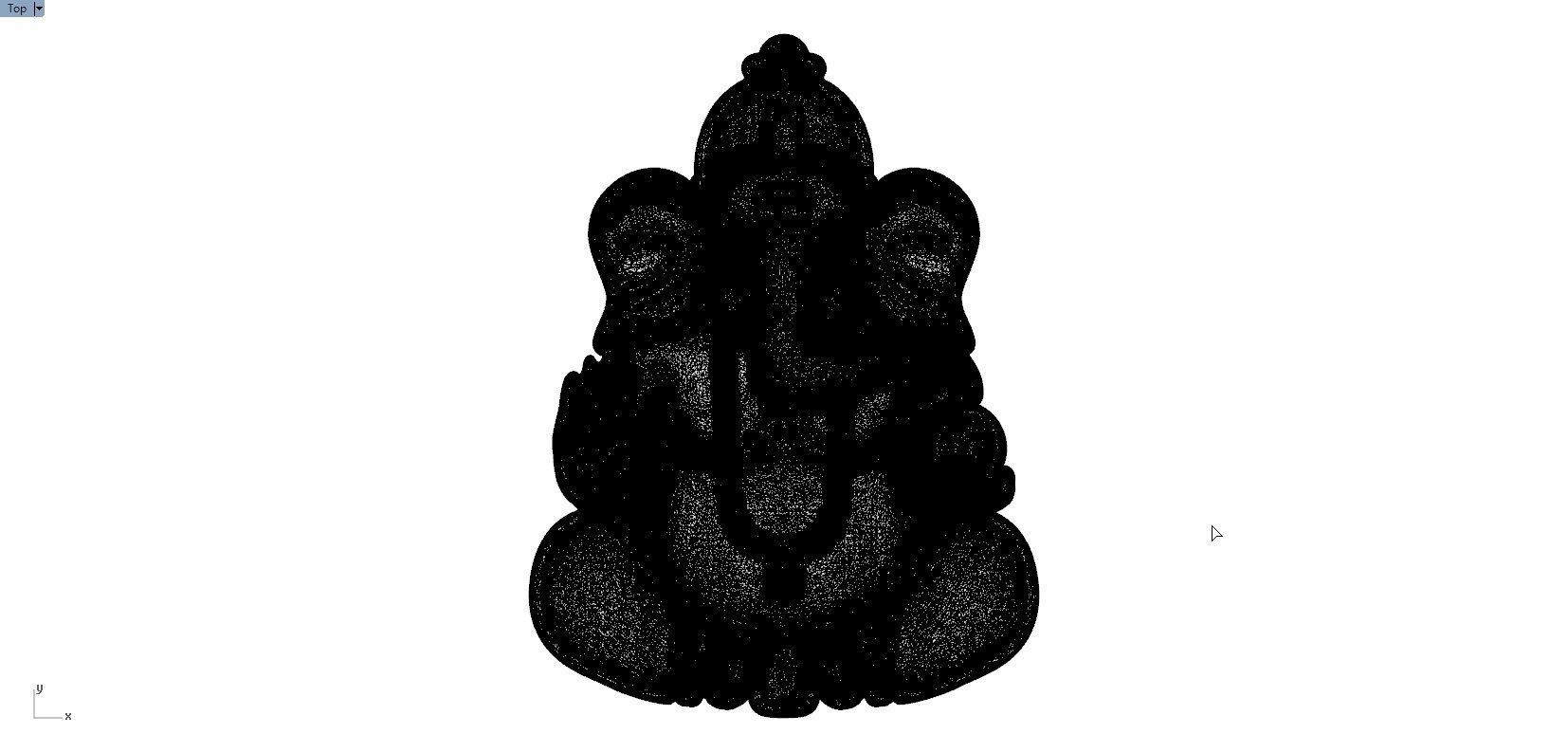 VINAYAGAR PENDENT 3D print model_7