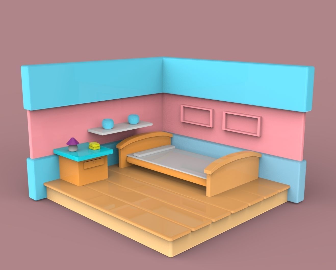 home model Low-poly 3D model_2