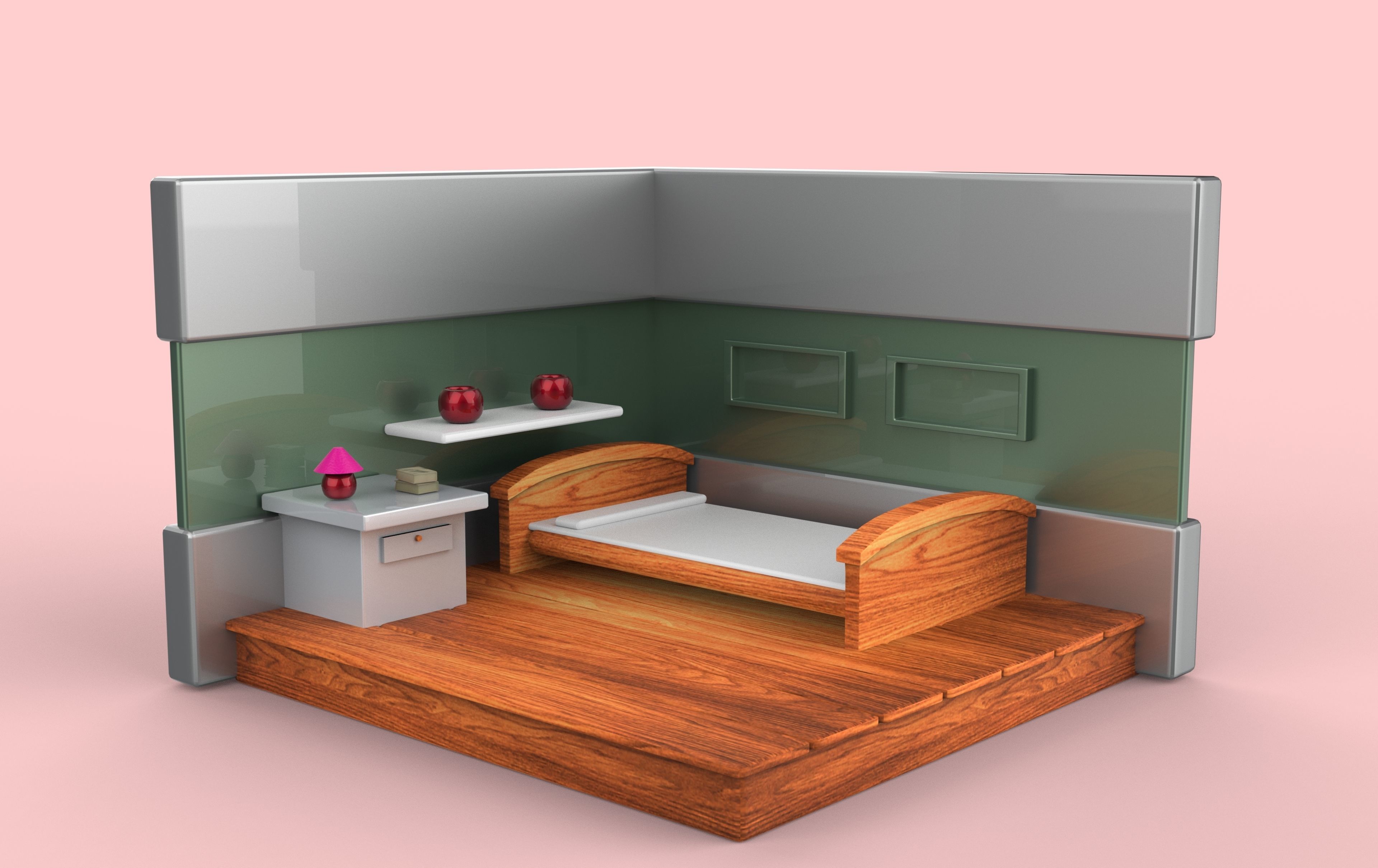 home model Low-poly 3D model_1