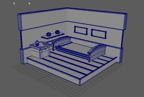 home model Low-poly 3D model_3
