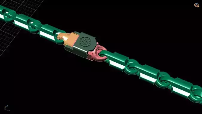 NECKLACE gold jewelry 3D print model