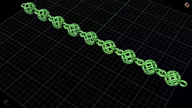 NECKLACE gold jewelry 3D print model