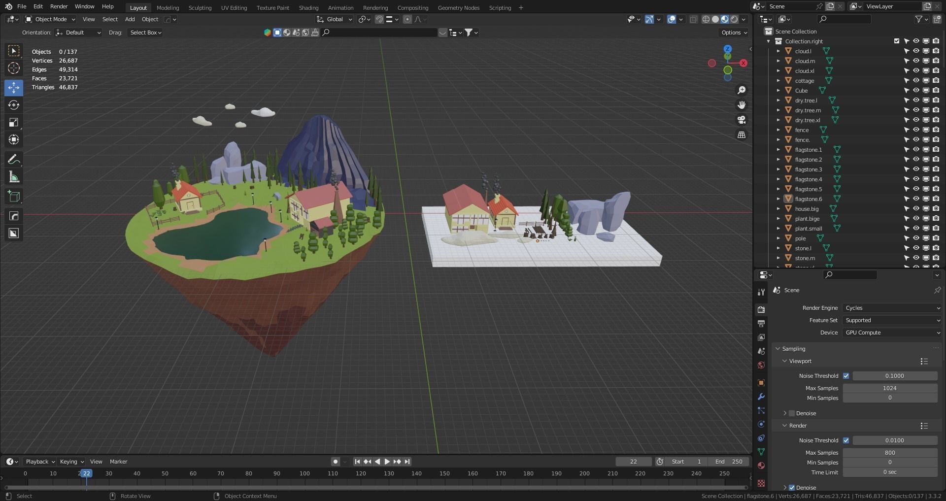 Low Poly Nature Asset Low-poly 3D model_15