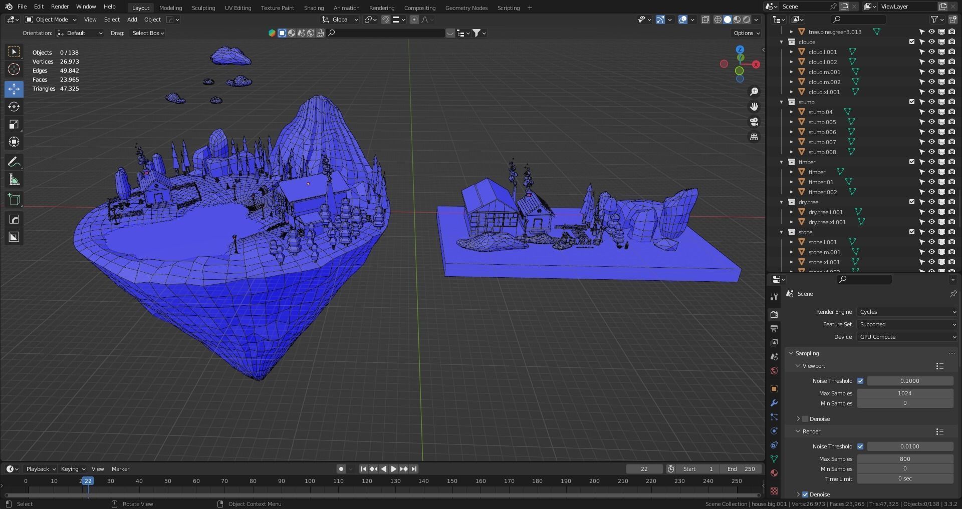 Low Poly Nature Asset Low-poly 3D model_14