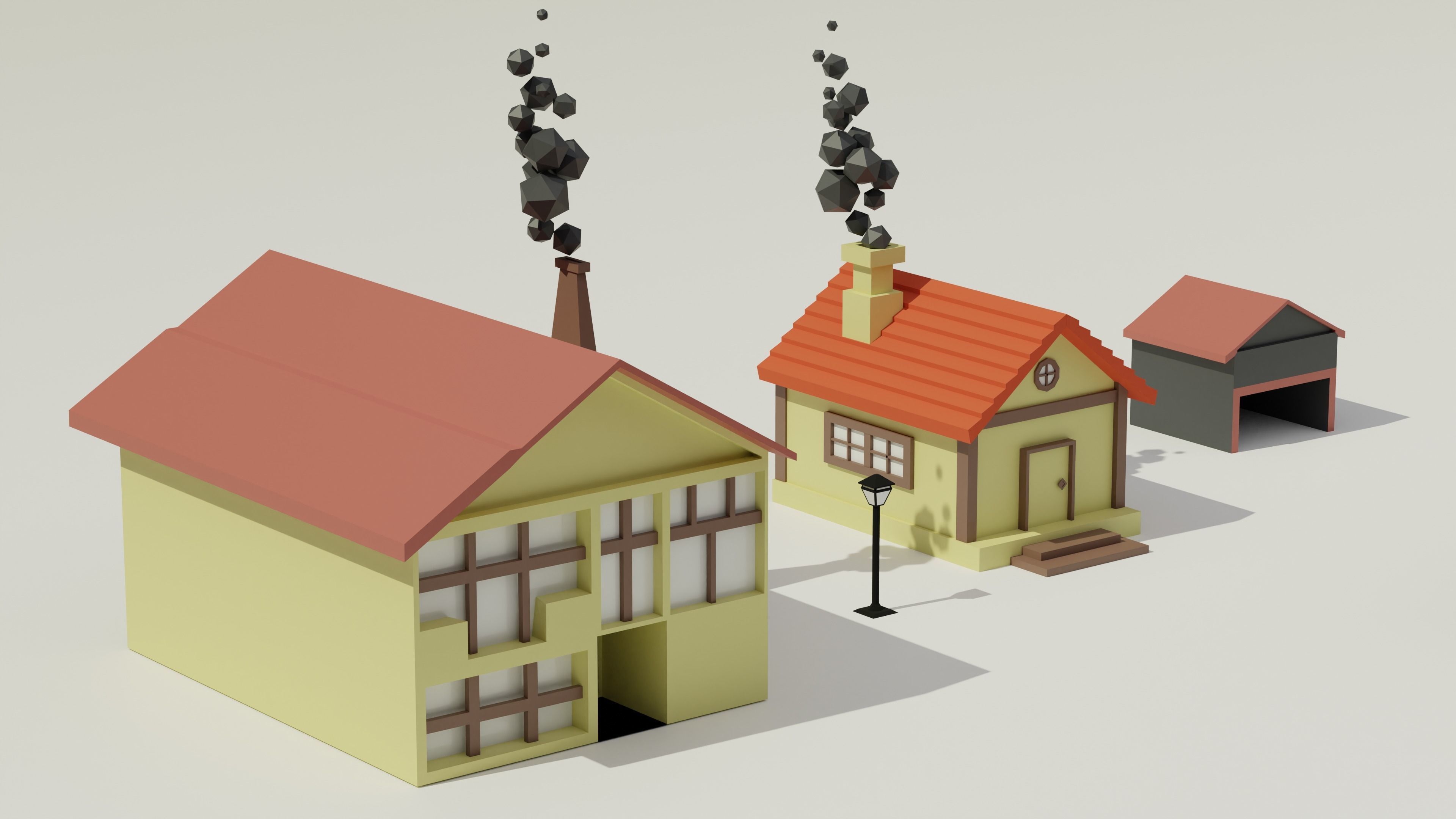 Low Poly Nature Asset Low-poly 3D model_1