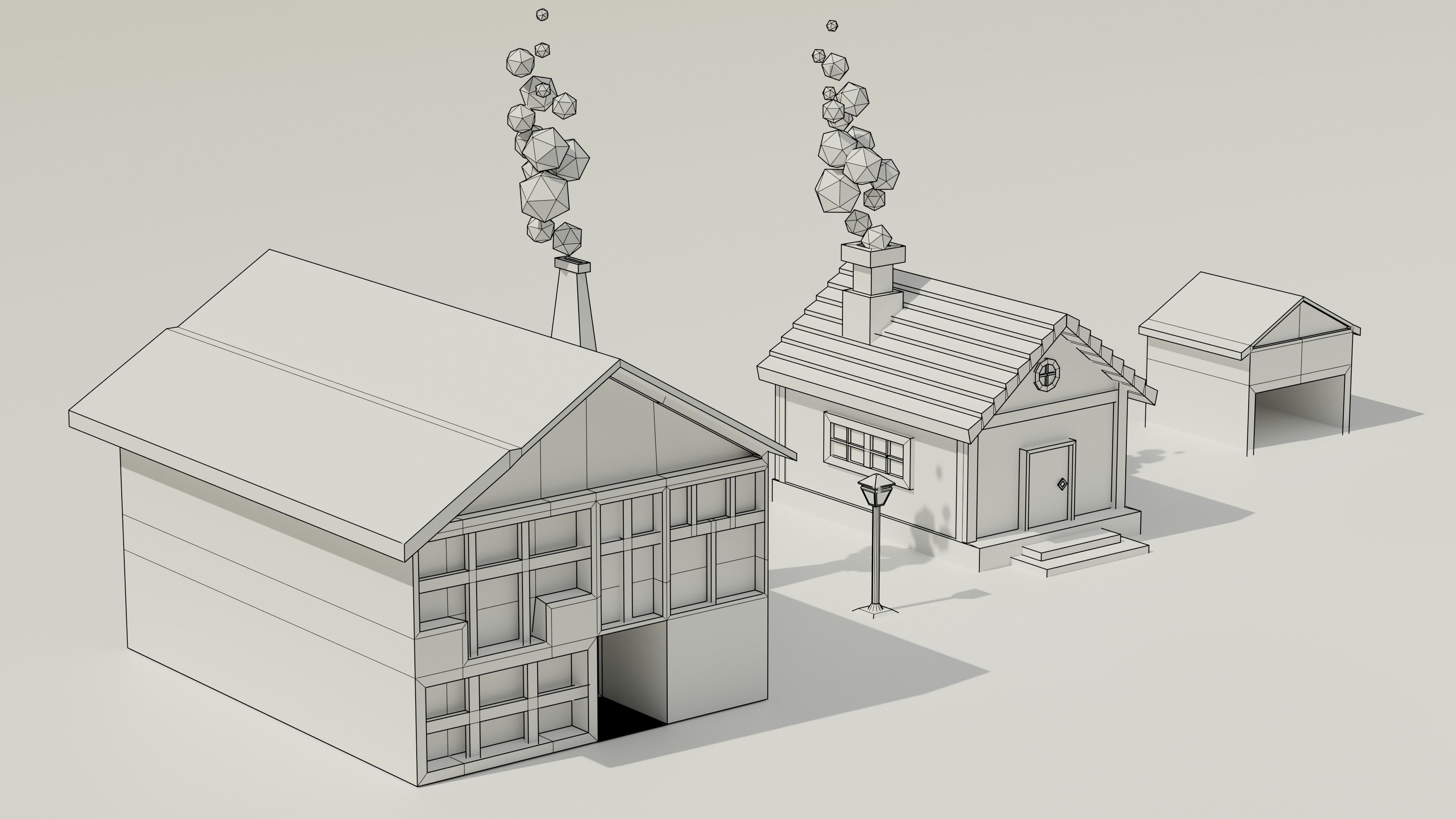 Low Poly Nature Asset Low-poly 3D model_2