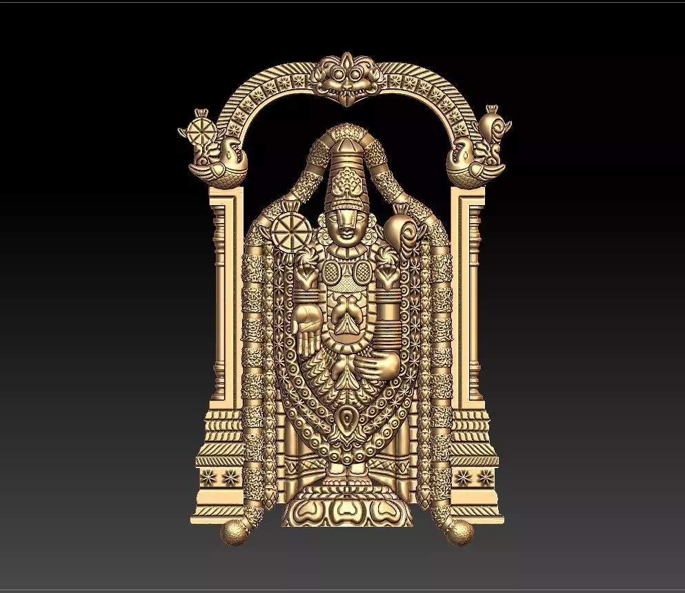 THIRUPATHI BALAJI PENDENT 3D print model_0