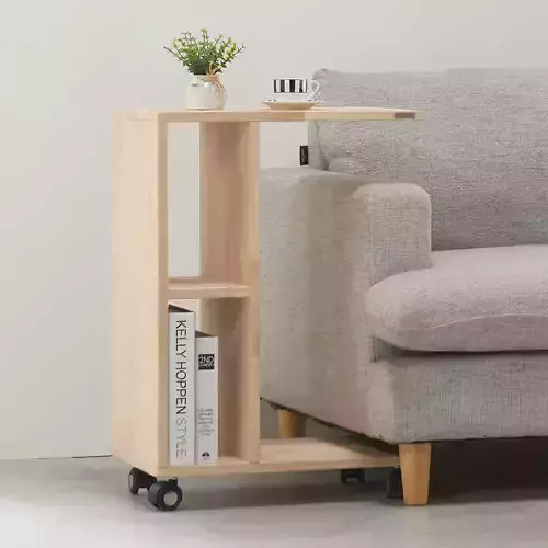 Rubber Movable Sofa Side Table 3D model