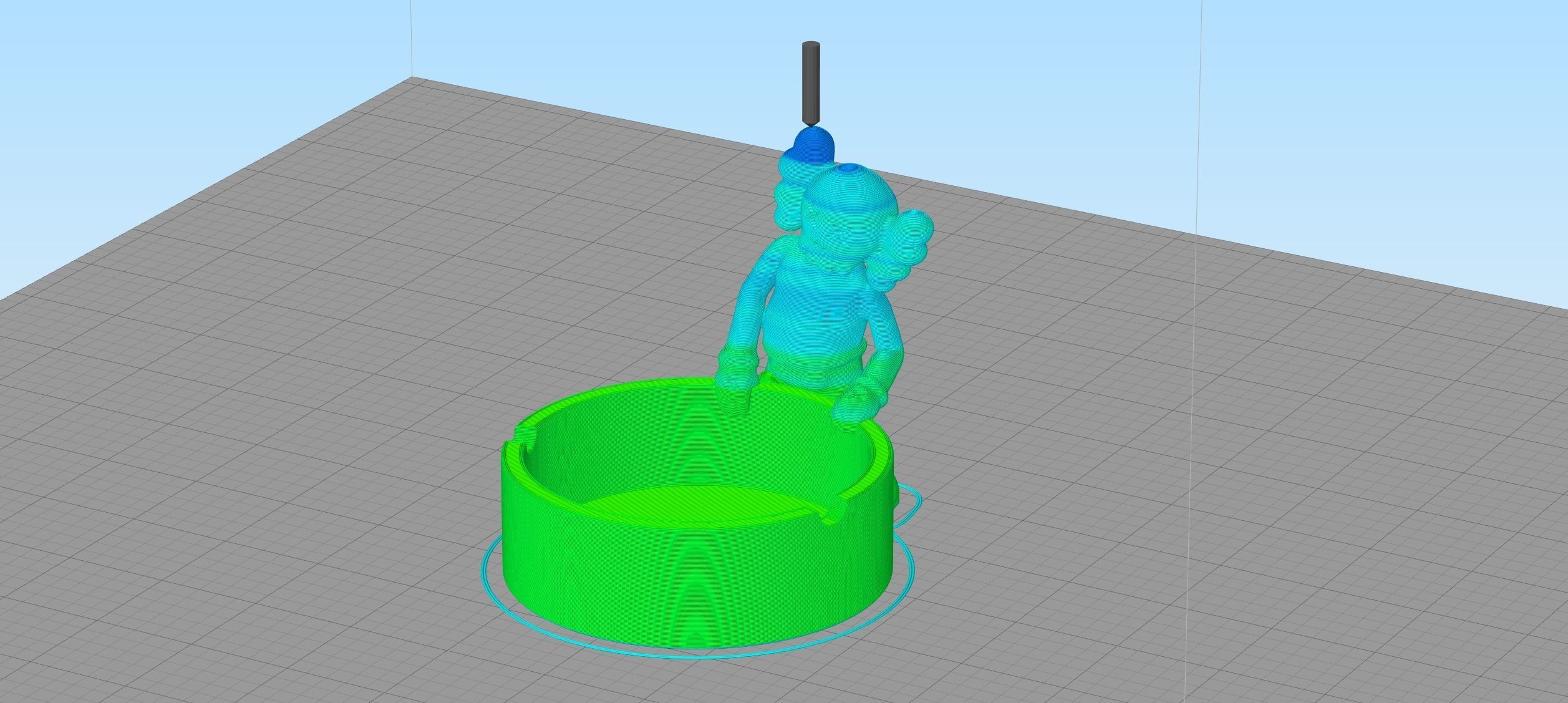 kaws Ashtrays 3D print model_9