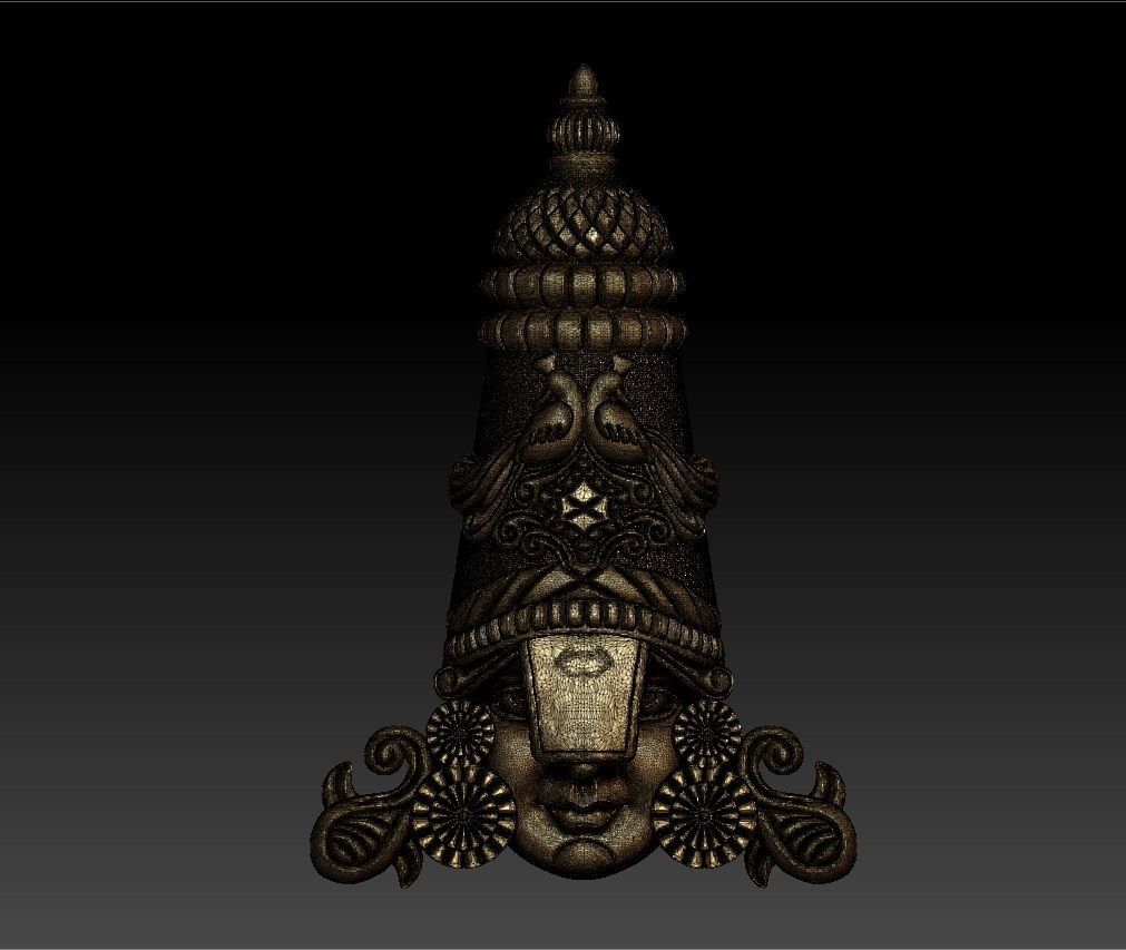 THIRUPATHI BALAJI PENDENT 3D print model_5