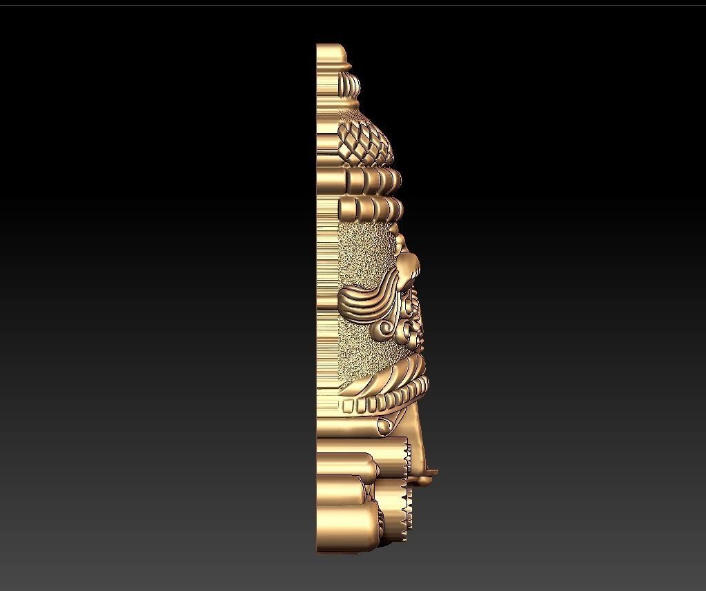 THIRUPATHI BALAJI PENDENT 3D print model_4