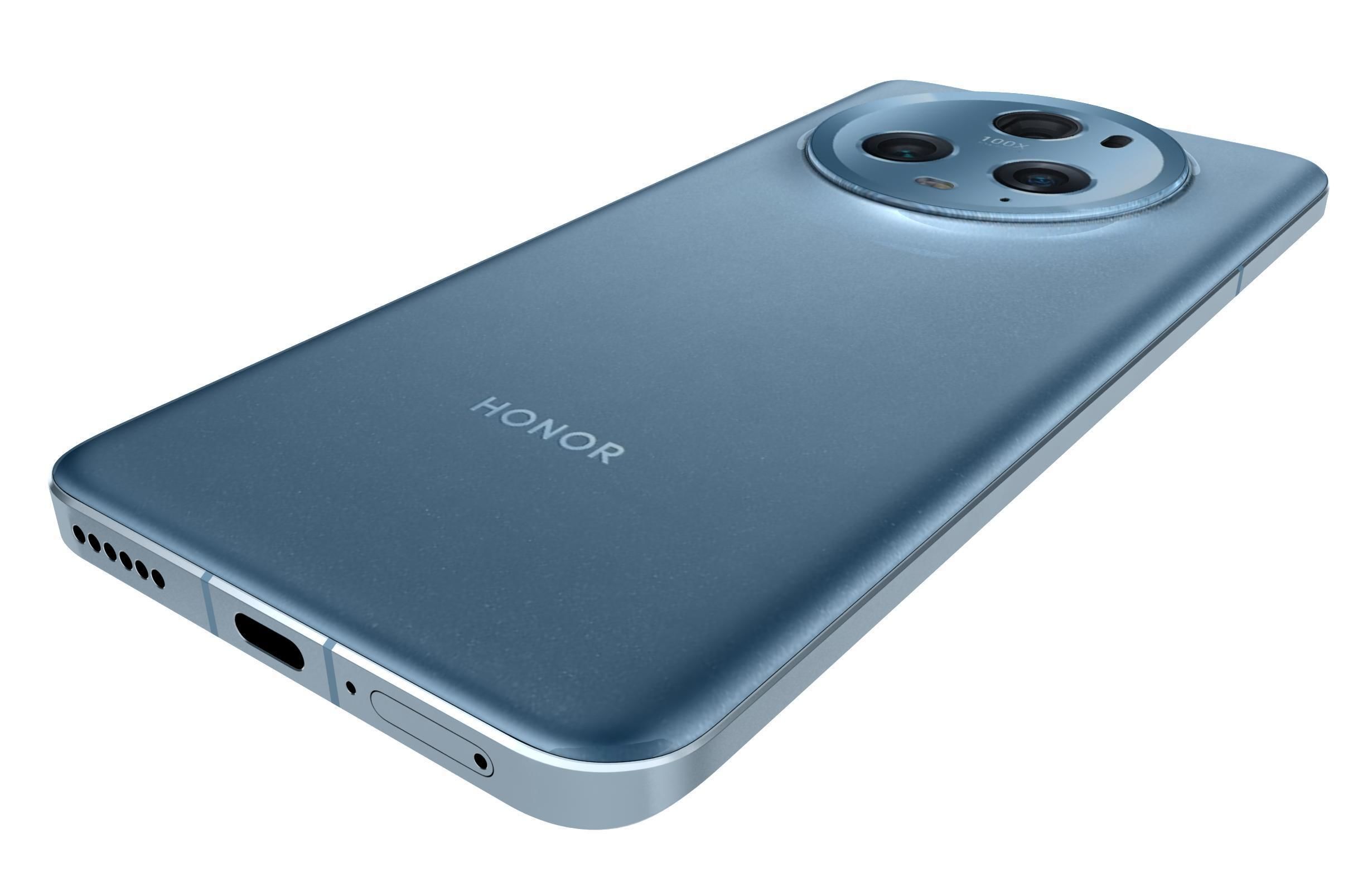 Honor Magic5 Pro Blue 3D model_14