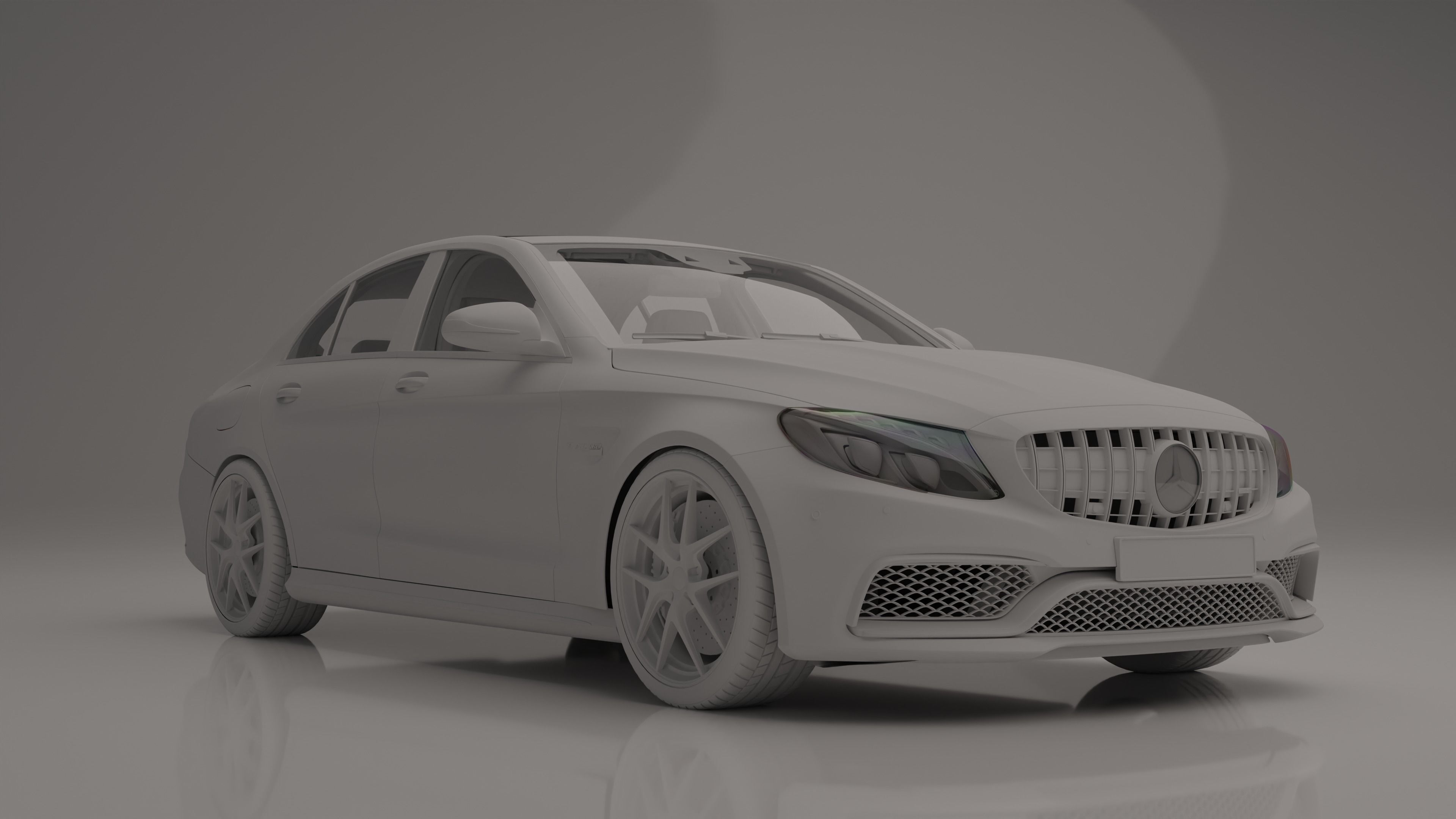 Mercedes Benz-C63 AMG 3D model_1