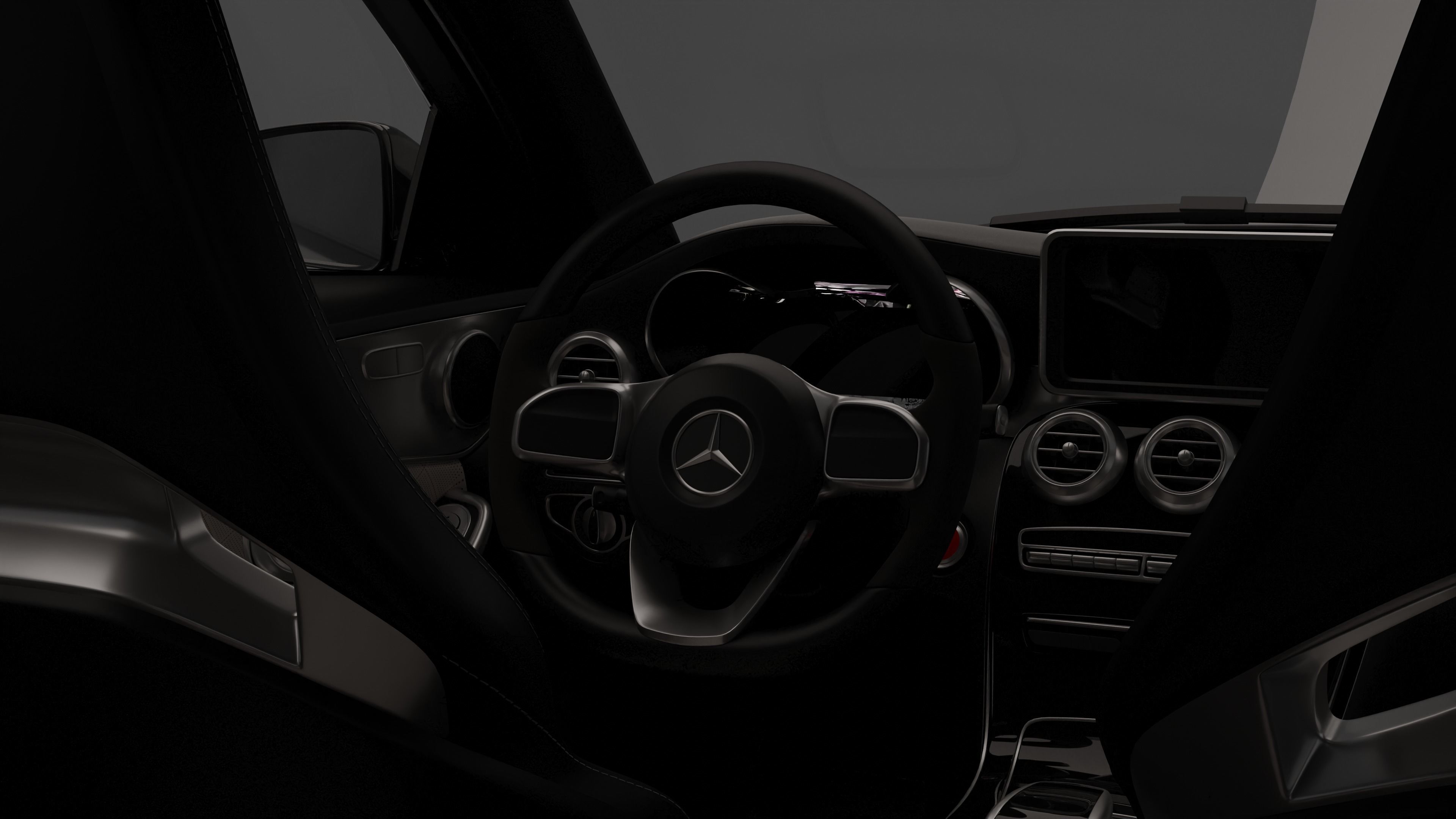 Mercedes Benz-C63 AMG 3D model_6