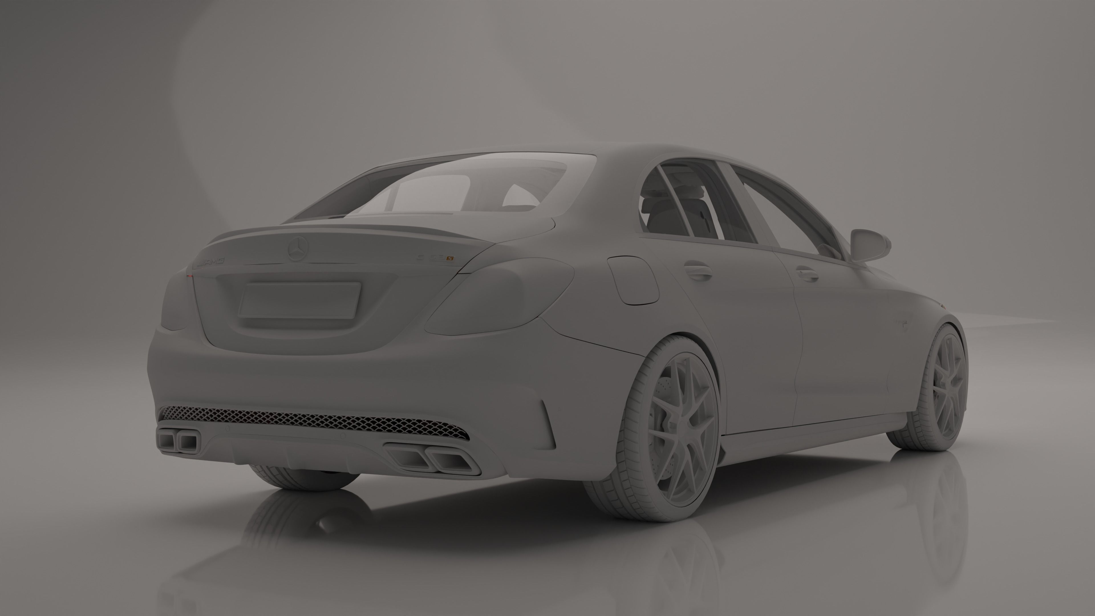 Mercedes Benz-C63 AMG 3D model_3