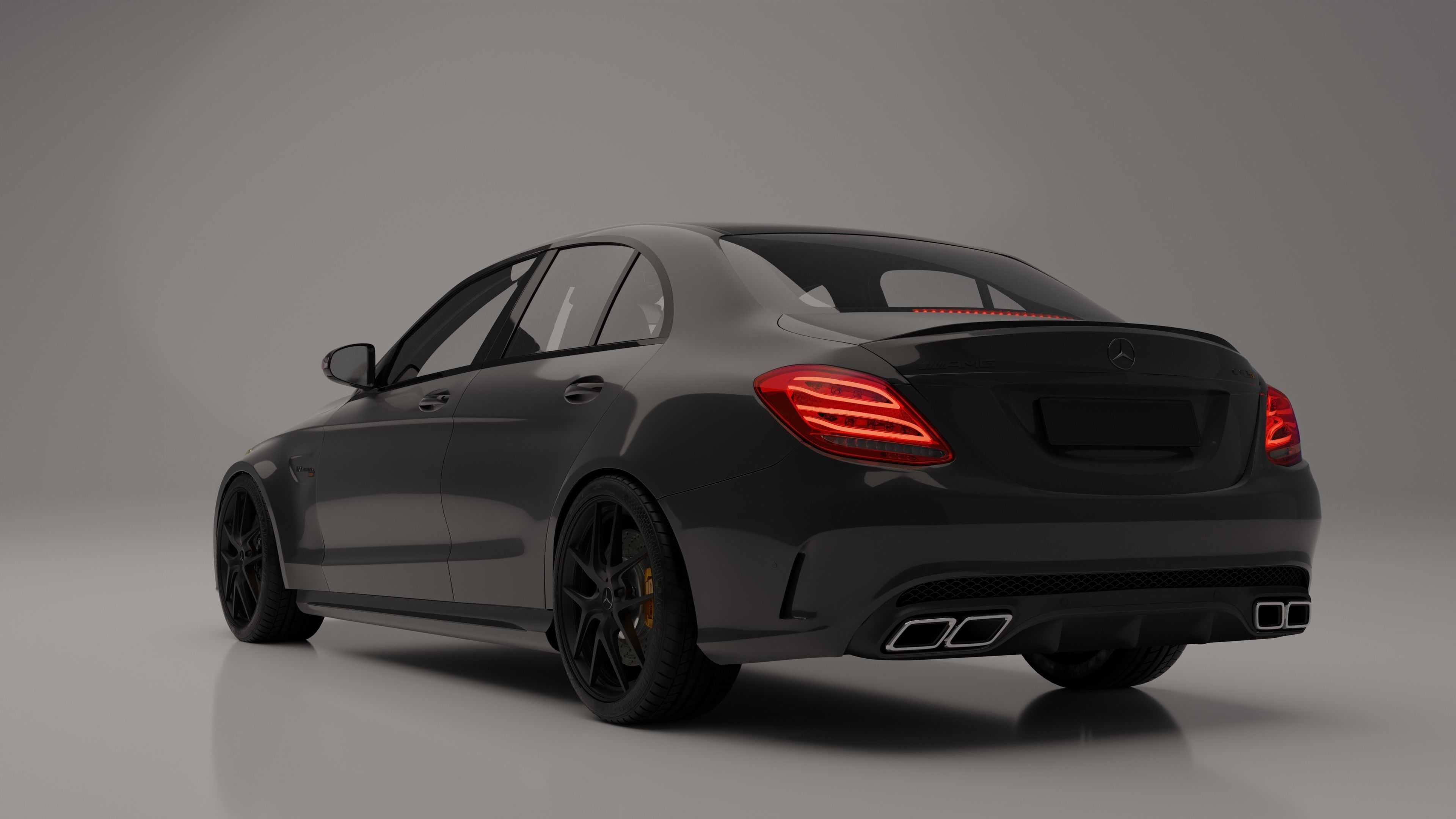Mercedes Benz-C63 AMG 3D model_2