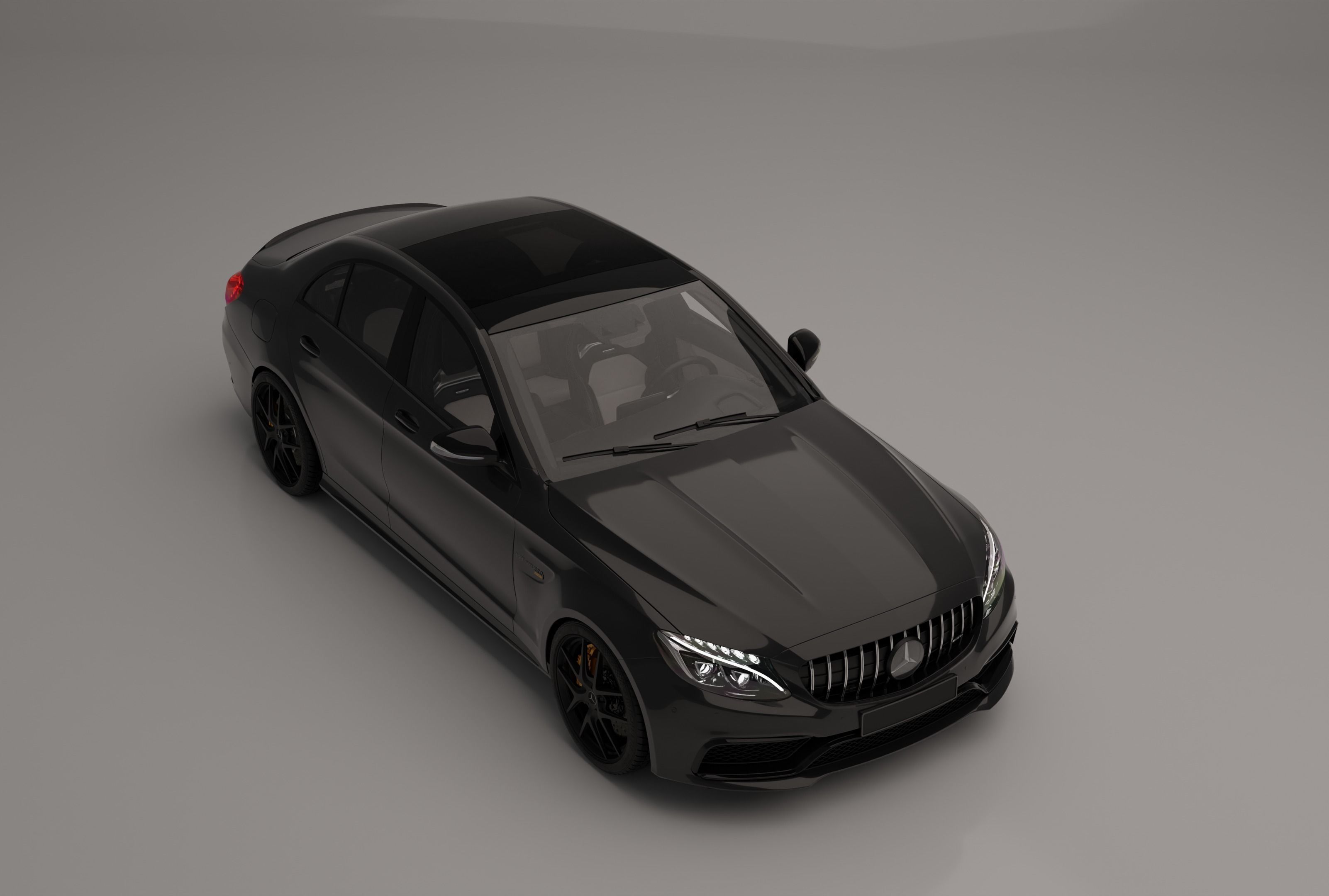 Mercedes Benz-C63 AMG 3D model_4